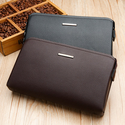 Leather Anti-theft Clutch