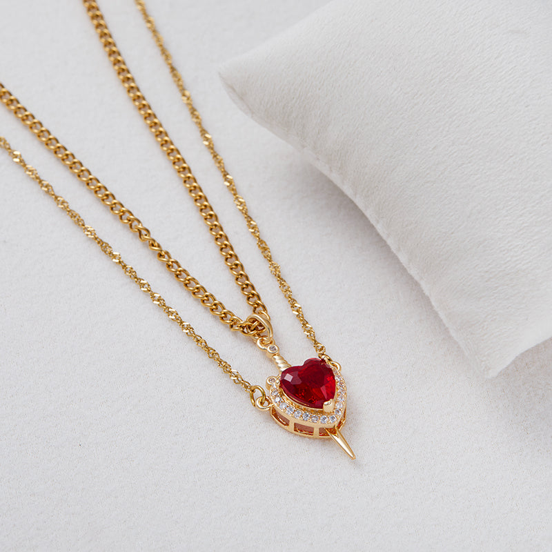 Heart & Sword Necklace