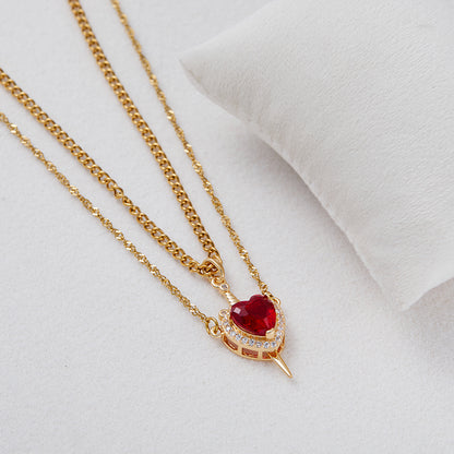 Heart & Sword Necklace