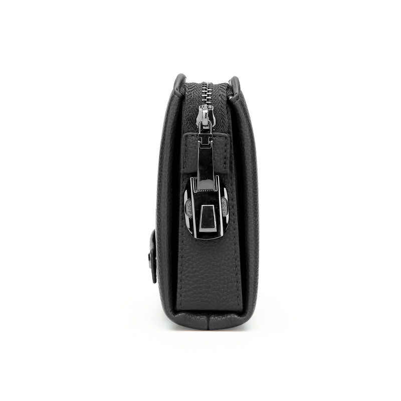Leather Anti-theft Clutch